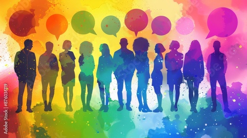 Colorful Dialogue Among Diverse Silhouettes