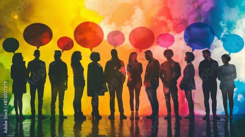 Colorful Dialogue Among Diverse Silhouettes
