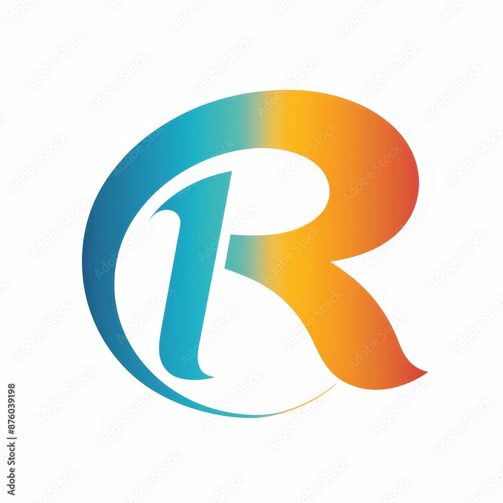 Running logo, run symbol, R for run template isolated on white background Running logo, run symbol, R for run template isolated on white background