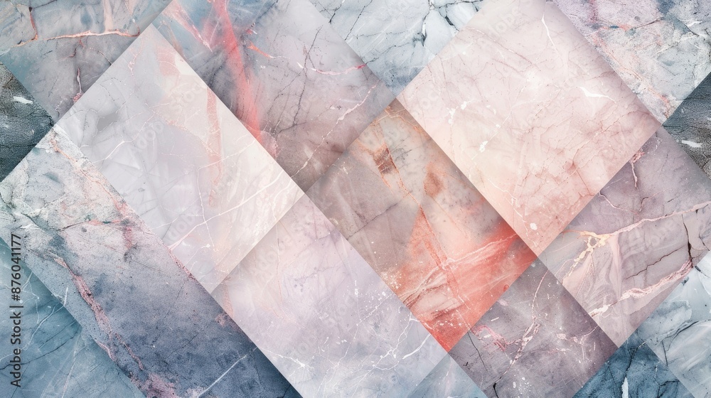 Diamond shaped natural marble with pastel colors suitable for interior design with text space Diamond shaped natural marble with pastel colors suitable for interior design with text space