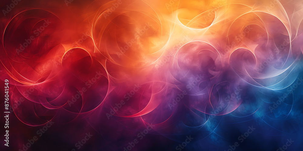 Vibrant Interconnected Circles on Canvas Vibrant Interconnected Circles on Canvas