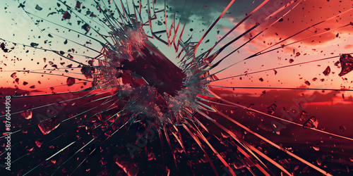 A shattered mirror, glinting in the light, reflecting the many facets of a life gone awry