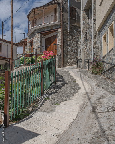 Traditional town of Kyperounta, the  head-town of Pitsilia region, third highest town on the island at 
1,140 m ASL, Limassol,
Cyprus photo