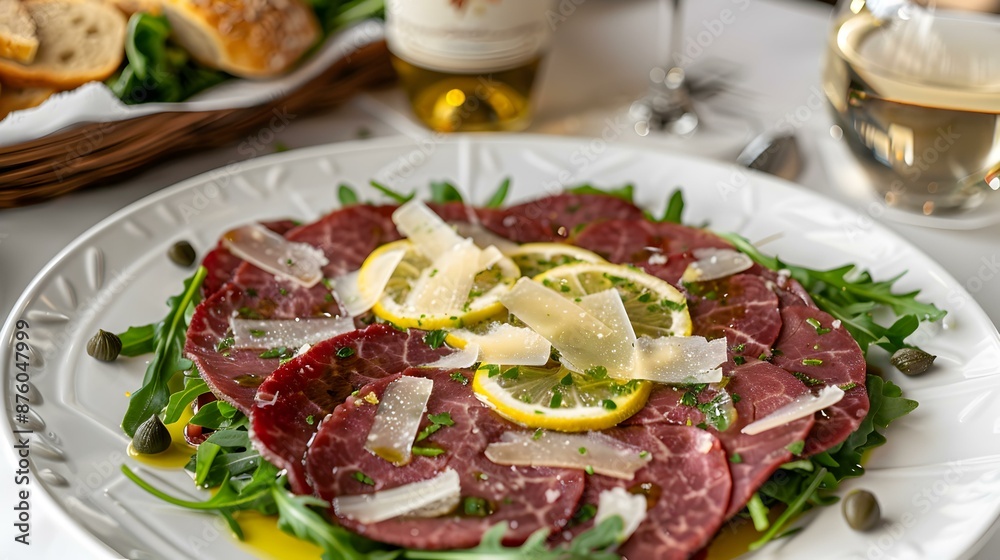 Beef carpaccio thinly sliced img Beef carpaccio thinly sliced img