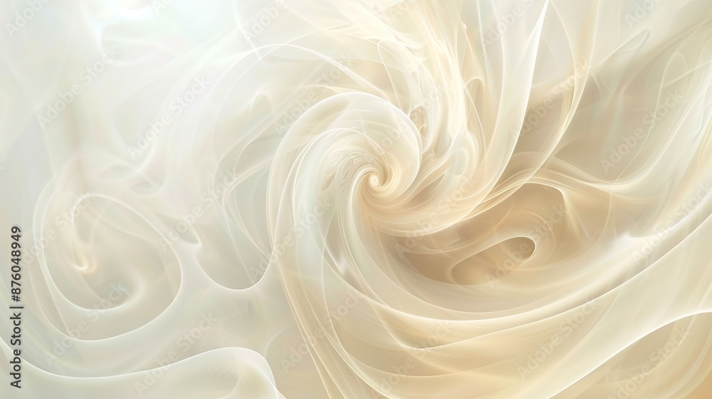 Obraz premium Serene Abstract Swirls and Curves in Muted Hues for Web Banners and Digital Presentations