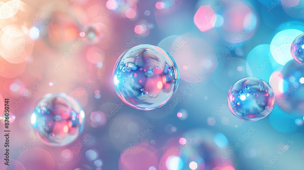 Ethereal 3D Orbs in Soft Focus - Perfect Tech Concept Imagery with Dreamy Blurred Background Ethereal 3D Orbs in Soft Focus - Perfect Tech Concept Imagery with Dreamy Blurred Background