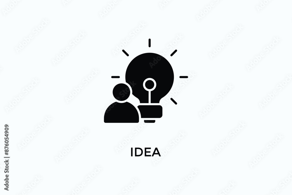 Obraz premium Idea Vector Icon Or Logo Illustration