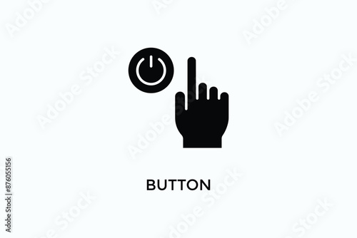 Button Vector Icon Or Logo Illustration