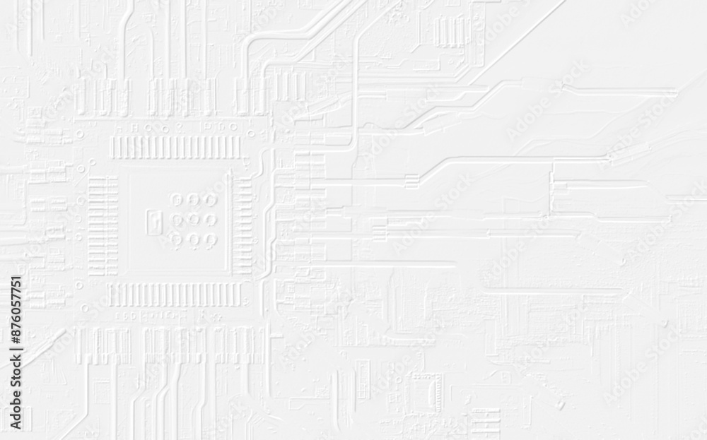 embossed image of circuit board embossed image of circuit board