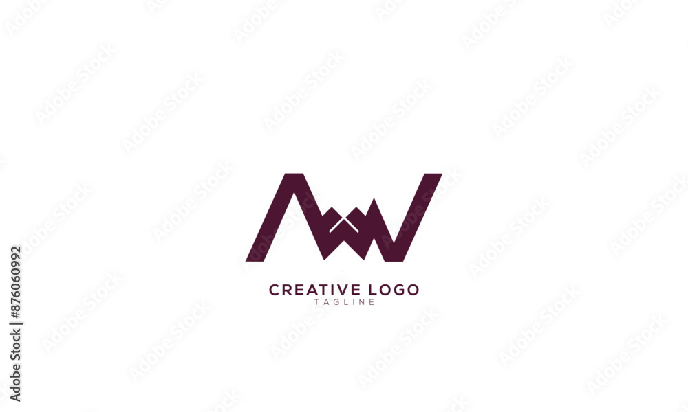 AWV Abstract initial monogram letter alphabet logo design AWV Abstract initial monogram letter alphabet logo design