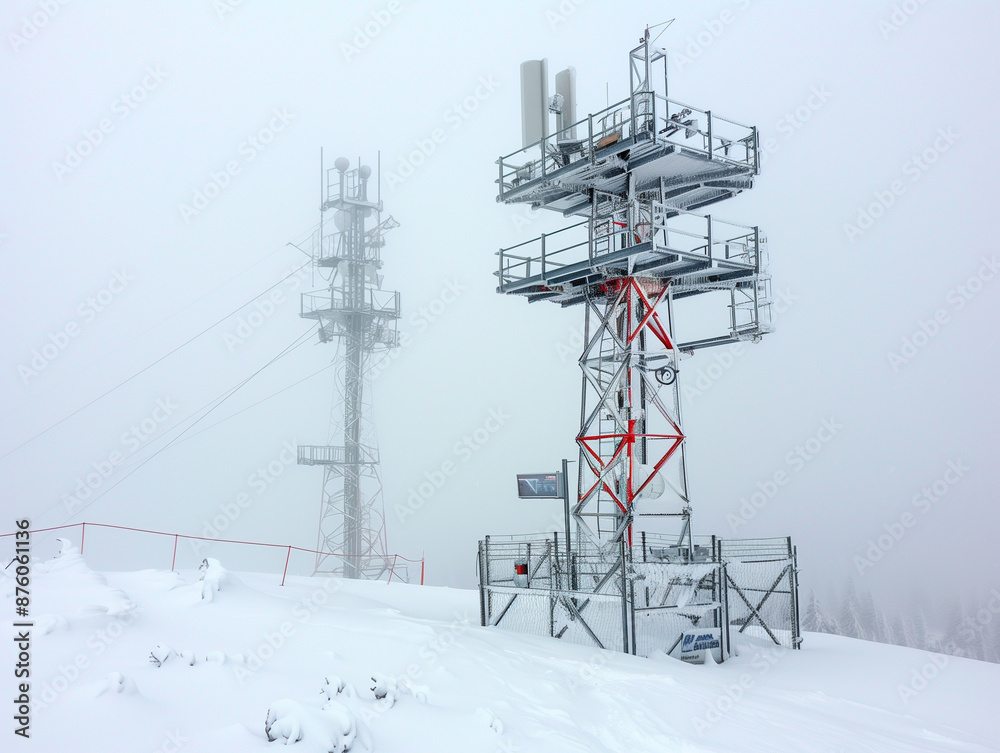 Ground station Raising in winter 