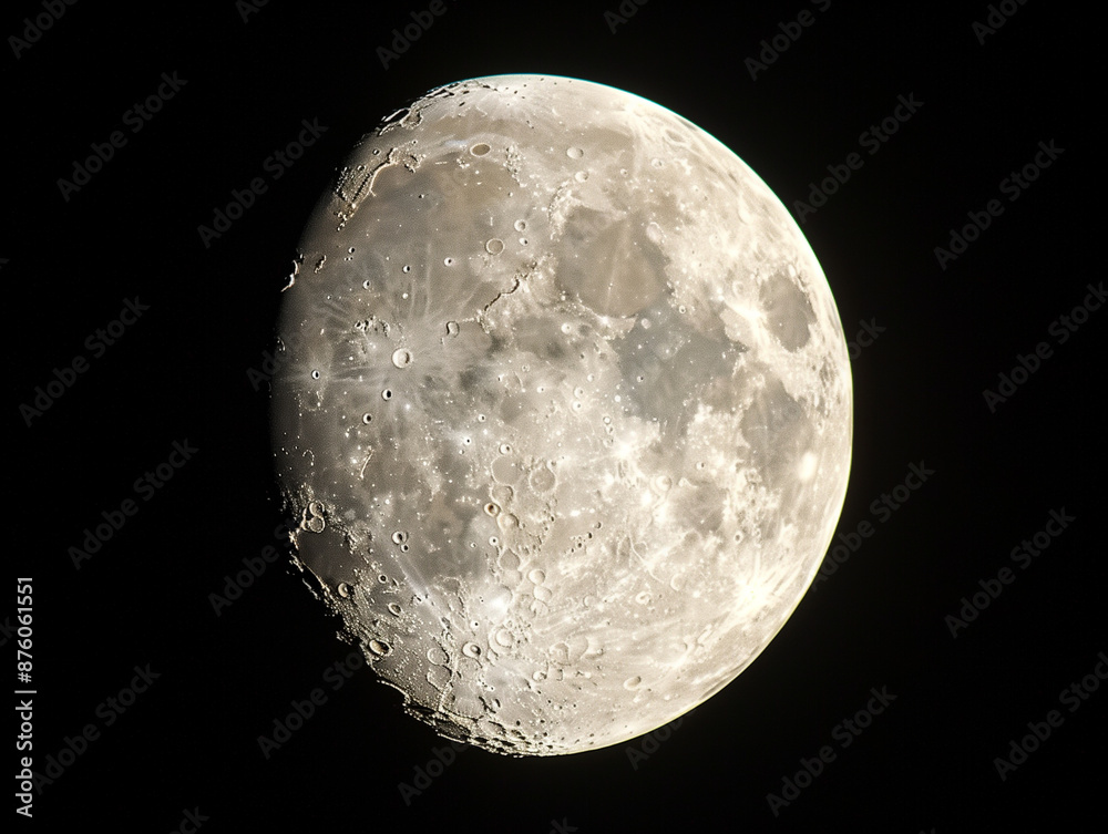 Obraz premium Moon in dark sky 