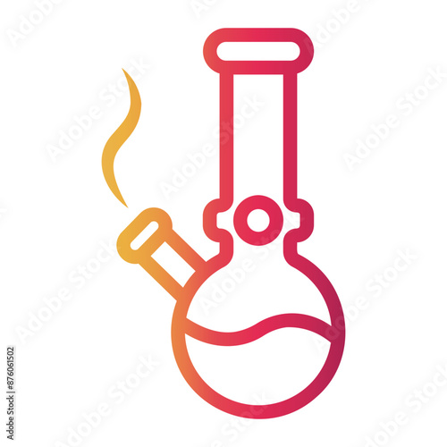 hookah Line Gradient Icon
