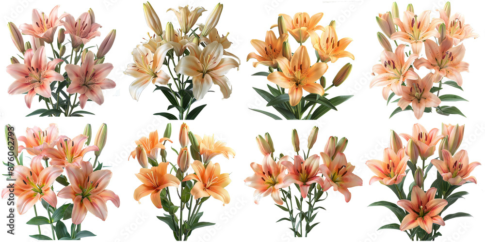 Collection of Orange Lilies Collection of Orange Lilies