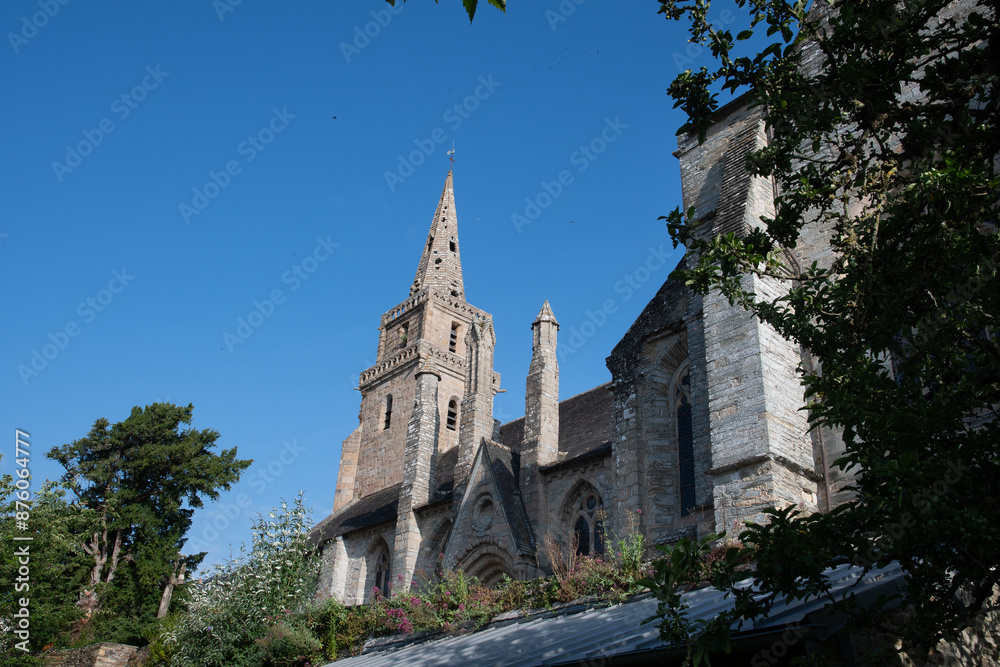 Fototapeta premium L'église de la Trinité de Brélévénez à Lannion en Bretagne - France