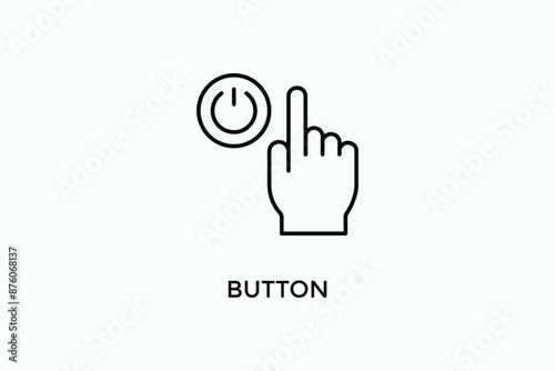 Button Vector Icon Or Logo Illustration