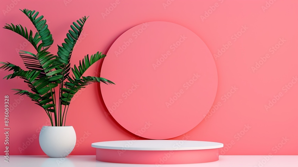 Simple geometric podium mockup with a bright based on complementary colors, perfect for creating vibrant and eye-catching visuals for advertising presentations. Clean and Clear Color, Realistic Simple geometric podium mockup with a bright based on complementary colors, perfect for creating vibrant and eye-catching visuals for advertising presentations. Clean and Clear Color, Realistic