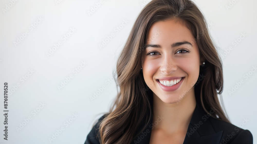 Confident smiling brunette professional adult woman Confident smiling brunette professional adult woman