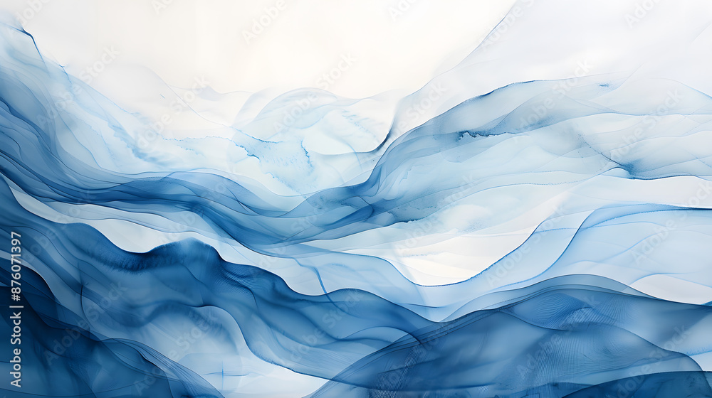 The image is a blue and white background with a blue wave The image is a blue and white background with a blue wave