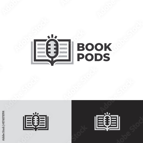 education podcast logo vector