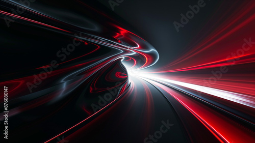 Abstract background with red speed lines