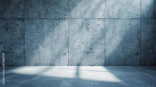 Hazy blue studio wall with soft  whispery textures