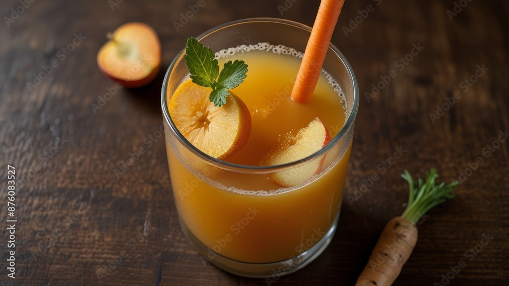 Peach Carrot Fresh Juice Peach Carrot Fresh Juice
