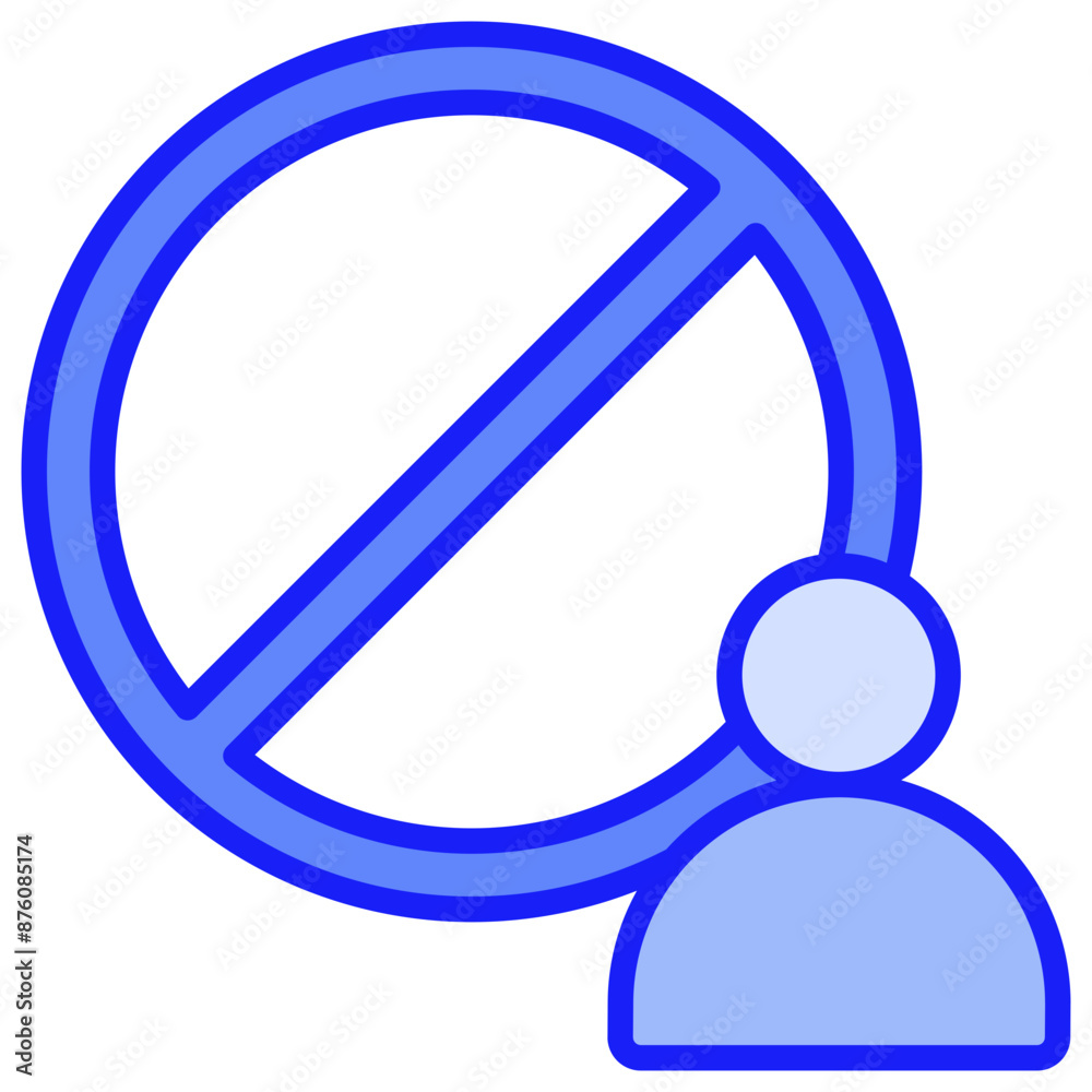 Block Blue Icon Block Blue Icon