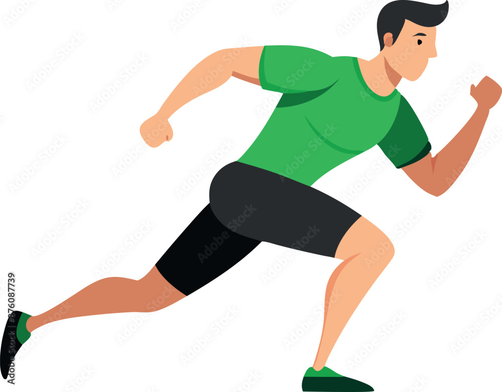 A dynamic illustration of a man running in athletic attire, demonstrating energy and movement in a sports context. A dynamic illustration of a man running in athletic attire, demonstrating energy and movement in a sports context.