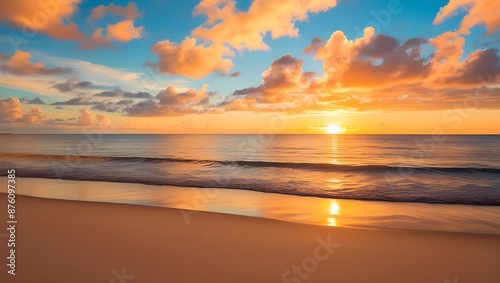 sunset on the beach