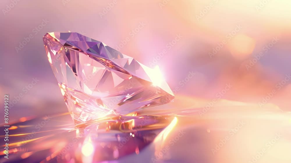 A precious gemstone into precise facets revealing its beauty within A precious gemstone into precise facets revealing its beauty within