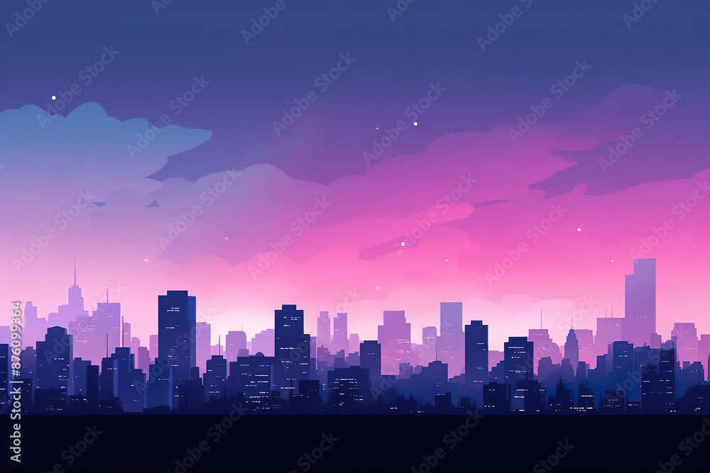 city skyline illustration with space for text, skyline background city skyline illustration with space for text, skyline background