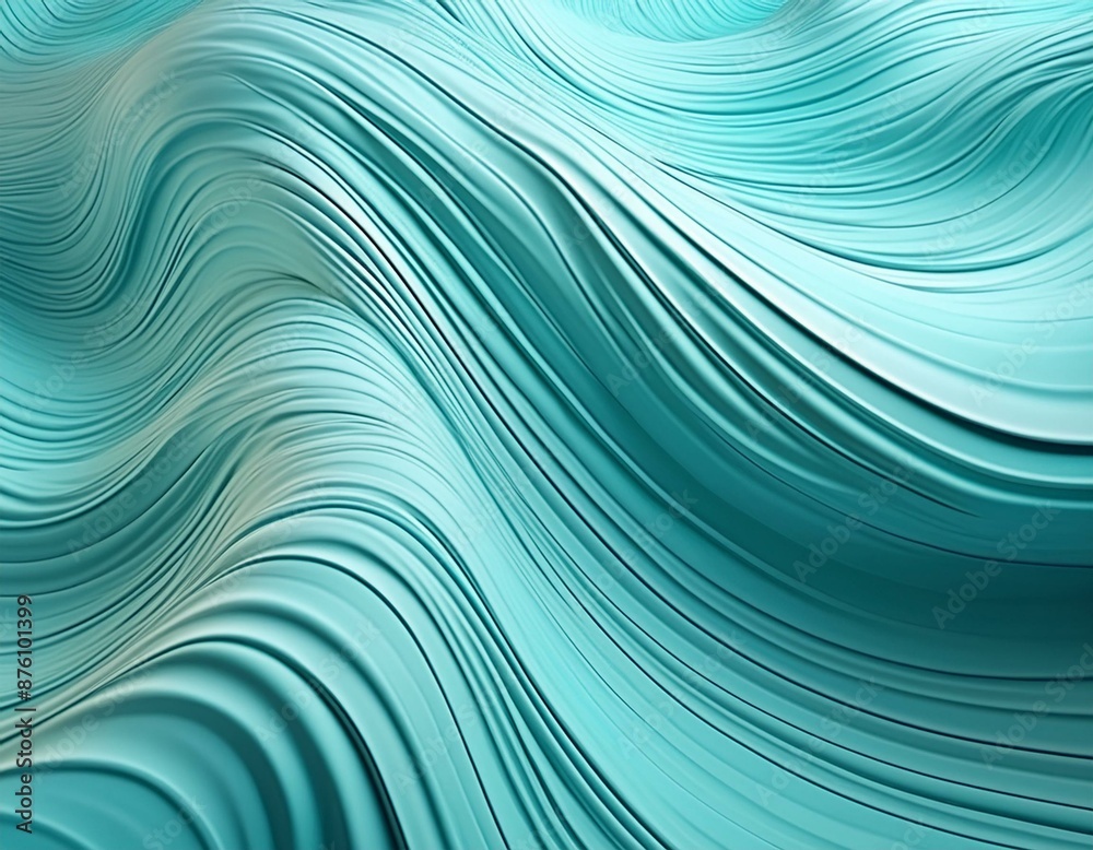 Abstract fluid waves in turquoise hues creating a mesmerizing and ethereal visual effect, perfect for backgrounds or artistic designs. Abstract fluid waves in turquoise hues creating a mesmerizing and ethereal visual effect, perfect for backgrounds or artistic designs.