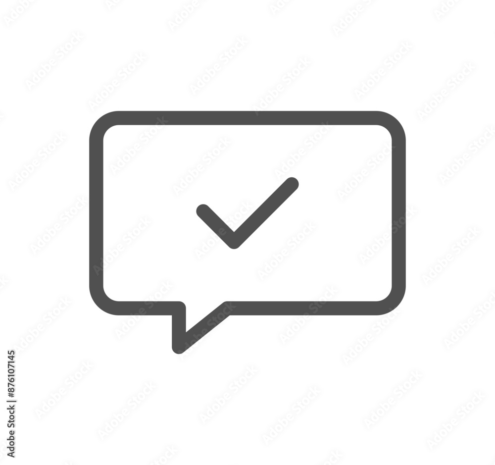 Confirm icon outline and linear vector.
Confirm icon outline and linear vector.