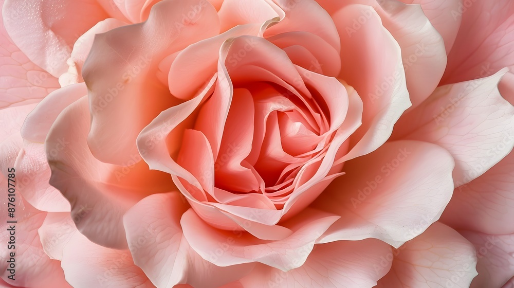 Blooming rose texture, soft pink rose flower with beautiful petals background, close up. Blooming rose texture, soft pink rose flower with beautiful petals background, close up.
