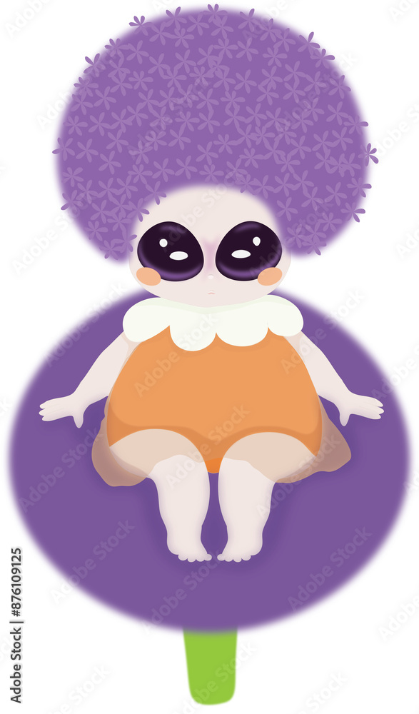 Fototapeta premium Allies, the little monster.
