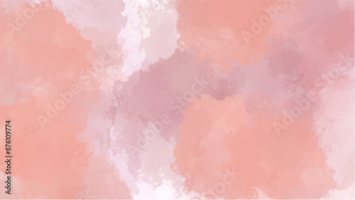 Abstract pink watercolor background.Hand painted watercolor. vector