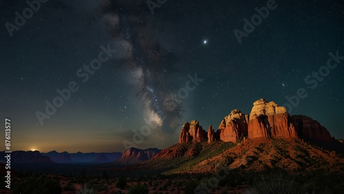 Moonlit Desert Rockscape © Василь Тігай