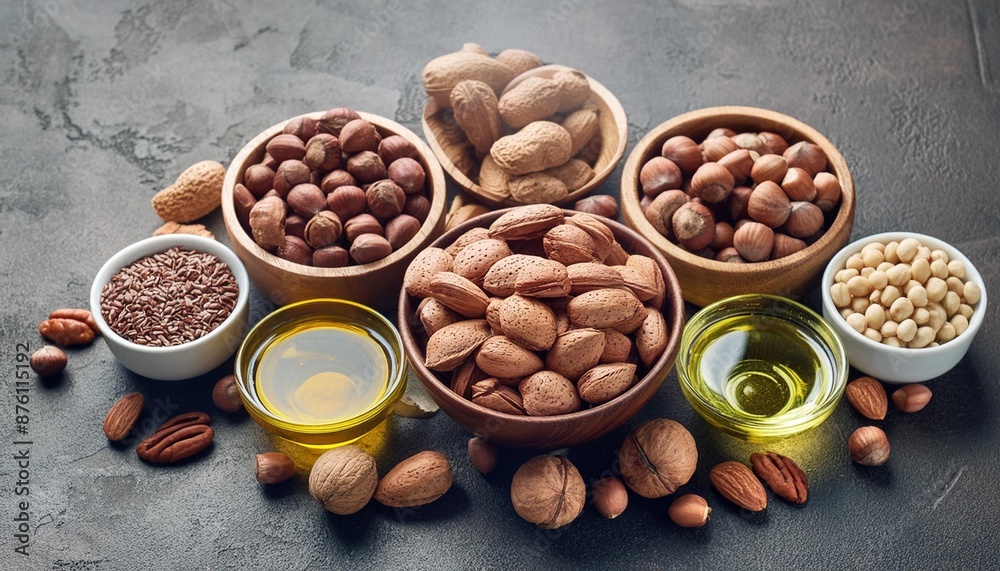 selection food sources of omega 3 and unsaturated fats superfood high