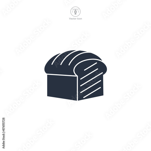 bread Icon symbol vector illustration isolated on white background