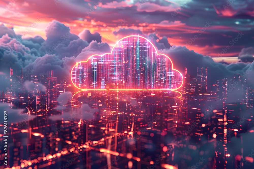 Fototapeta premium Cutting-Edge Development of Scalable 5G Cloud Components with Dynamic Resource Allocation