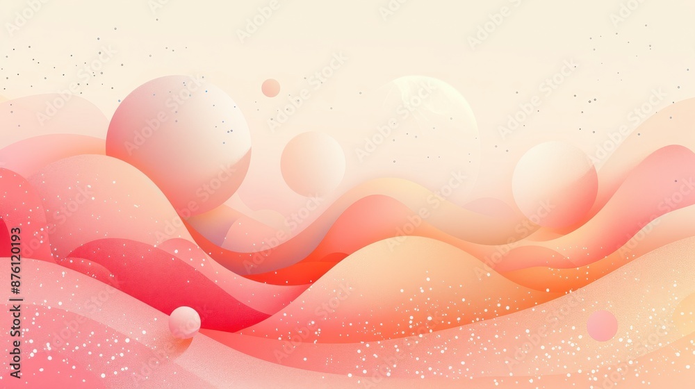 Abstract Cosmic Landscape with Gradient Spheres.. Abstract Cosmic Landscape with Gradient Spheres..