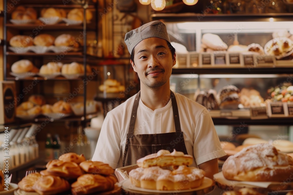 Baker in a Bakery Shop Baker in a Bakery Shop