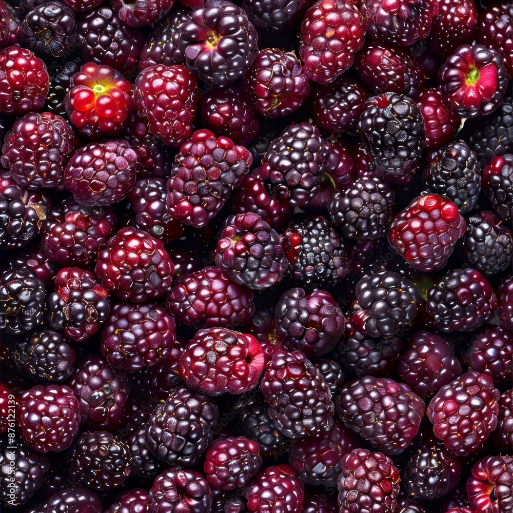 Boysenberry texture background, blackberry and raspberry cross pattern, American dewberry banner Boysenberry texture background, blackberry and raspberry cross pattern, American dewberry banner