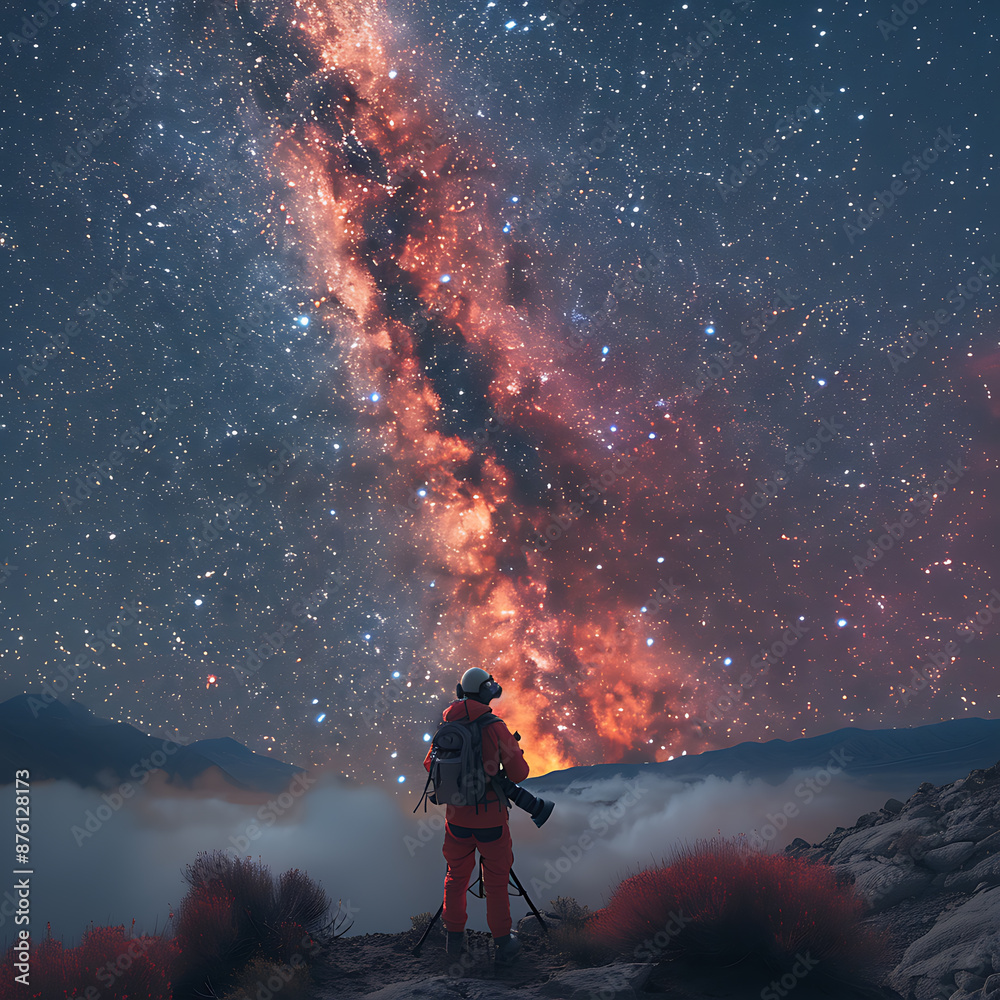 Obraz premium Celestial Quest: Unveiling the Cosmic Enigma