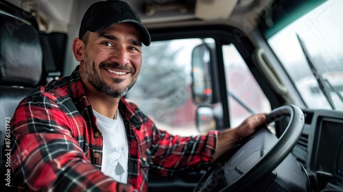 The smiling truck driver © VLA Studio