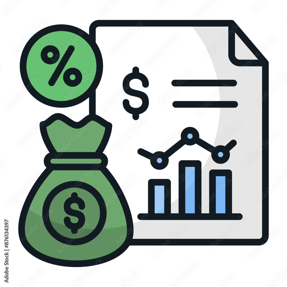 Capital Gains Icon Element For Design Capital Gains Icon Element For Design