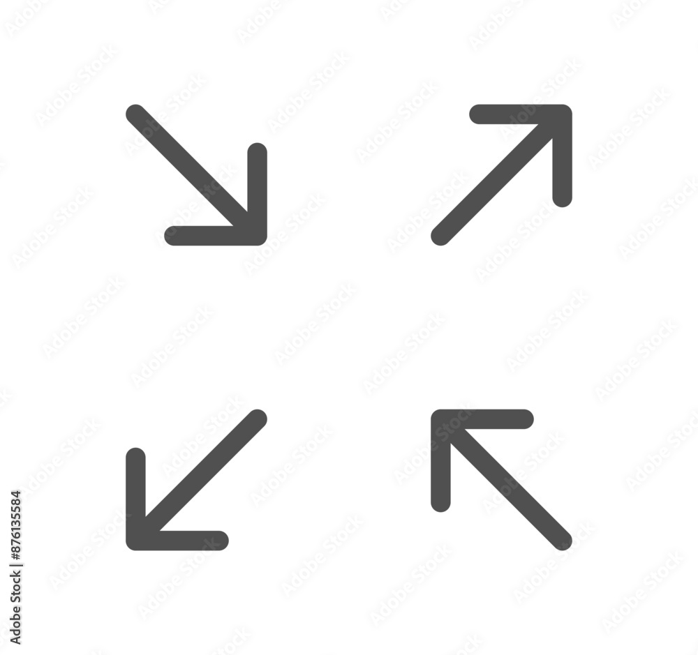 Arrow icon outline and linear vector.
Arrow icon outline and linear vector.