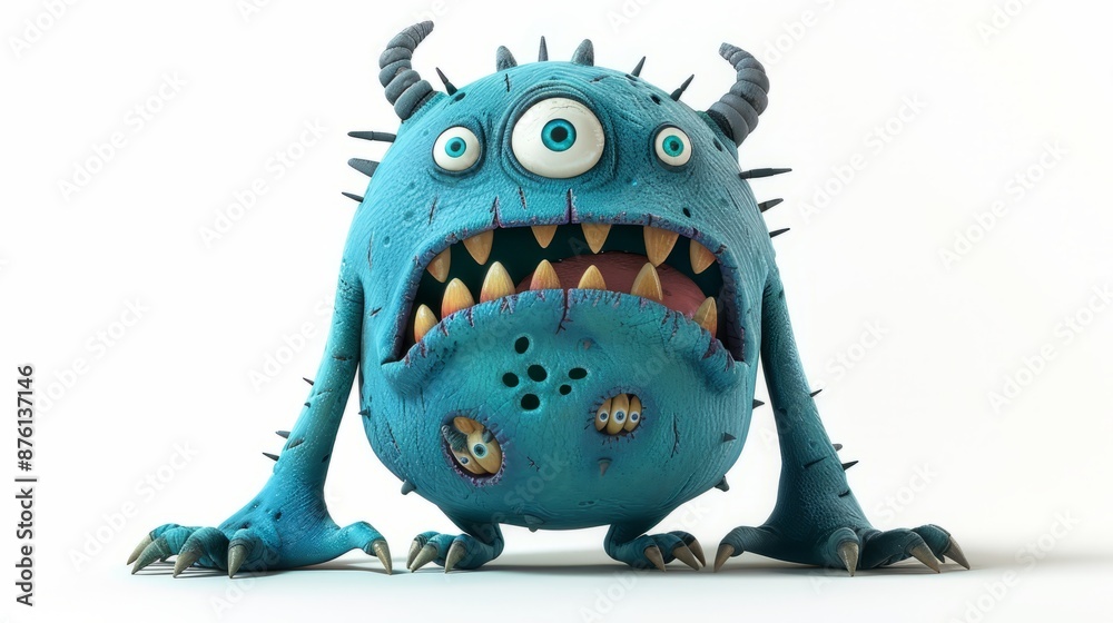 3D monster cartoon character 3D monster cartoon character