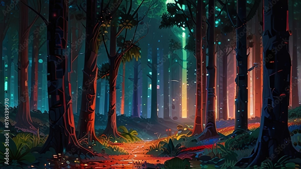 Obraz premium background with stars